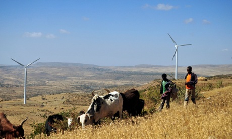 Wind turbine in Ethiopia's northern Tigray region.