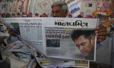 The Khan verdict was front-page news throughout India on 6 May.