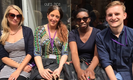 Customers talk about their first impressions of the new cafe.