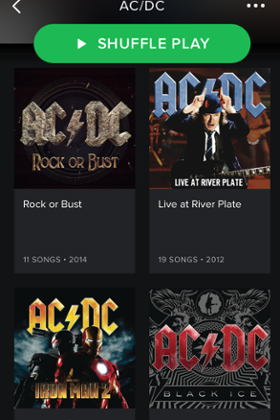 AC/DC on Spotify