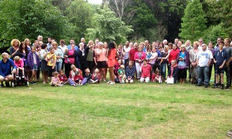 Josie and family at the annual picnic.