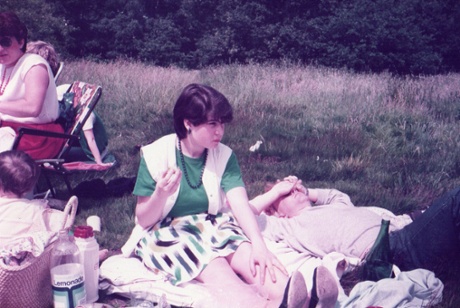 Josie at the first family picnic in 1984.