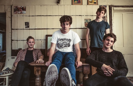 Circa Waves: with Kieran Shudall second left.
