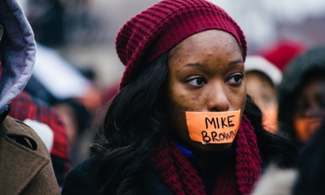 A protest against the killing of Michael Brown in St Louis.