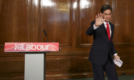 Ed Miliband after announcing his resignation in May.