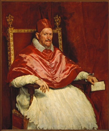 Pope Innocent X by Diego Rodriguez de Silva y Velazquez.