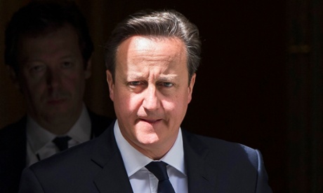Britain's prime minister David Cameron leaves Number 10 Downing Street to speak at Parliament in London, Britain June 29, 2015. Cameron warned on Monday that Islamic State militants based in Syria and Iraq were planning specific attacks against Britain and posed an existential threat to the west.