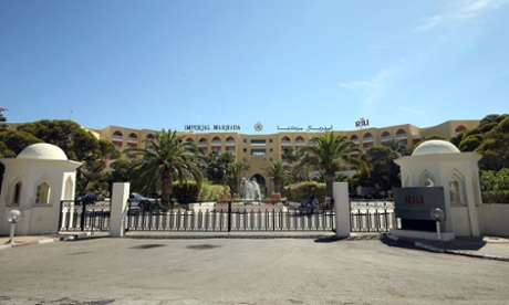 Brian Harrison and his wife were in spa at the Imperial Marhaba hotel in Sousse when the gunman struck outside.