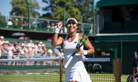 Heather Watson, through to the next round.