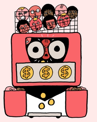 Whatever's round the corner, you can be sure humanity will be the harvest ... Illustration: Leon Edler