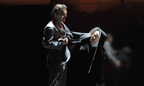 Markus Eiche, left, as Wolfram and  Elisabet Strid as Elisabeth in Tannhauser.