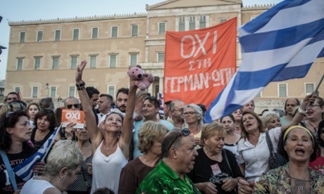 No campaigners in Syntagma square, Athens, on Sunday.