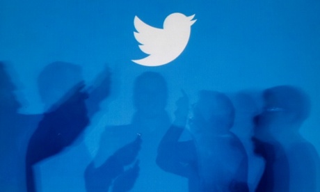 Twitter logo shadows