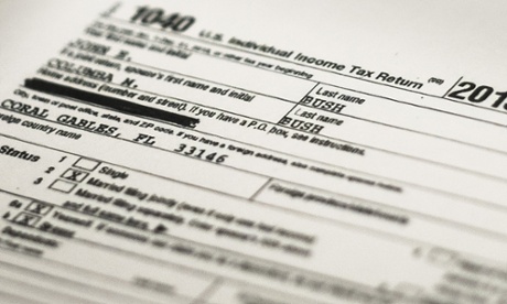 Jeb Bush's 2013 federal income tax form.