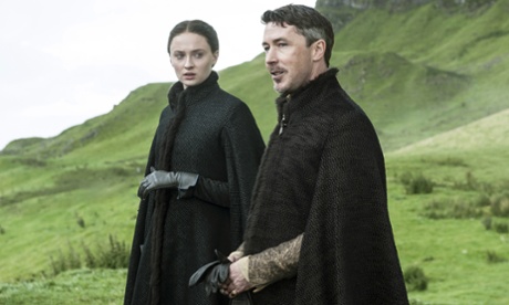 Frenemies? Sophie Turner as Sansa Stark and Aidan Gillen as Petyr 