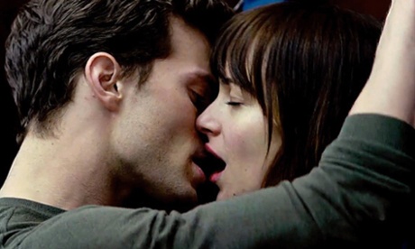 Jamie Dornan and Dakota Johnson in Fifty Shades of Grey.