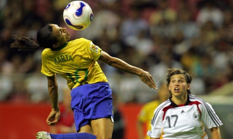Brazil's Marta doing her thing against Germany at the 2007 World Cup.