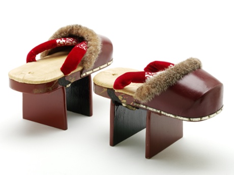 Two-teethed Geta, Japan, c1920.