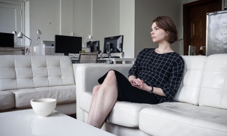 Anna Zhavnerovich at the W-O-S magazine offices in Moscow