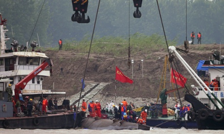 The capsized Eastern Star.