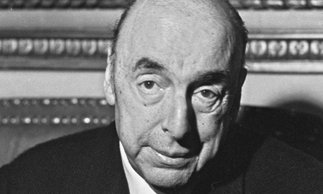 Pablo Neruda in Paris, 1971, after being awarded the Nobel prize for literature.