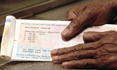 Pension books. Half the £250bn welfare bill goes to pensioners and is off limits. That means Osborne needs to find £12bn in cuts from the remaining £125bn.