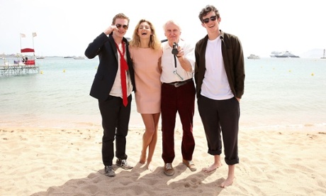 Caleb Landry Jones, Callum Turner, John Boorman and Tamsin Egerton attend the Queen & Country photocall.