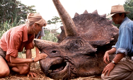 Laura Dern and Sam Neill in Juarasic Park. Photograph: MCA/Everett/Rex Features