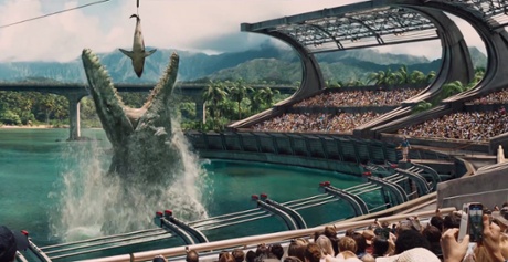 Making a splash … Jurassic World. Photograph: Universal/Guzelian