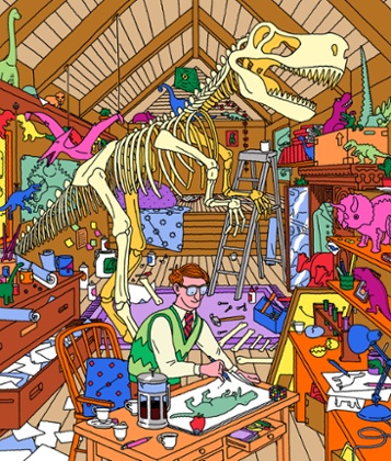 Illustration by Jim Stoten for Review