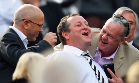 Sports Direct founder Mike Ashley at Newcastle United's game against West Ham last month.