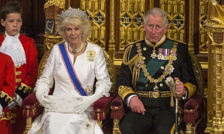 Prince Charles and Camilla, Duchess of Cornwall attend the state opening of parliament.