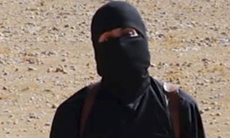 A still from a video released by Isis purports to show the militant Mohammed Emwazi.
