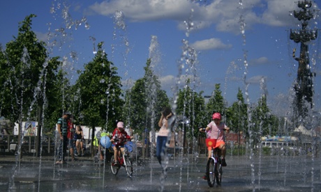 The Kremlin embankment outside the Tretyakov Gallery in central Moscow.