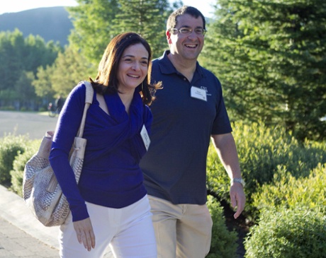 Sheryl Sandberg and her husband, David Goldberg, who died in an accident in May 2015.