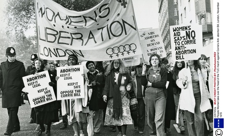 March against anti-abortion plans in 1979