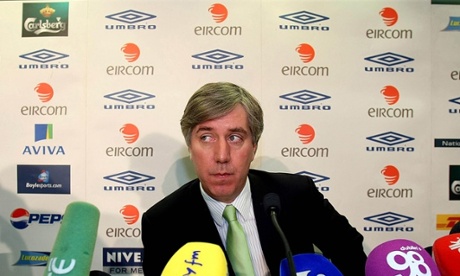 FAI chief executive John Delaney at a press conference at FAI headquarters in Abbottstown, Dublin.