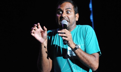 Ansari on stage in 2014.