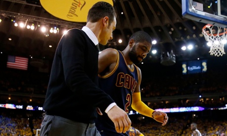 Cleveland Cavaliers point guard Kyrie Irving left game 1 of the NBA Finals after suffering what ended up being a season-ending knee fracture.