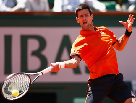 Novak Djokovic takes charge in the early stages of the final set.