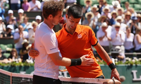 Murray congratulates Djokovic - while Djokovic commiserates with Murray