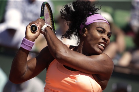 Pow! Serena takes the first game of the second set.