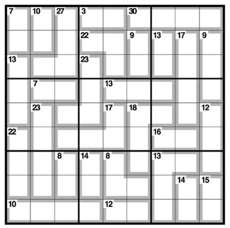 Killer sudoku 2106