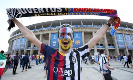 It's Juventus v Barcelona in the Champions League final, and this happens.