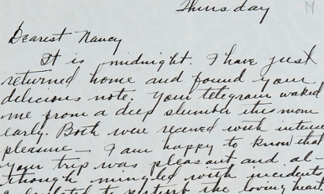 Section of a letter by Henry Crowder to Nancy Cunard.