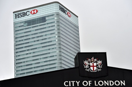 HSBC's headquarters in London.