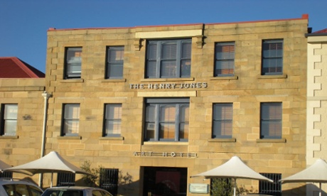 The Henry Jones Art Hotel, down on the wharf. 