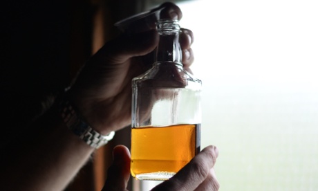 Whiskey poured straight from the barrel.