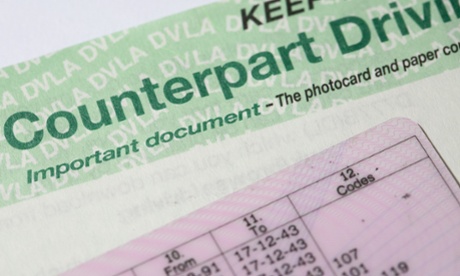 A driving licence with the now-defunct paper counterpart