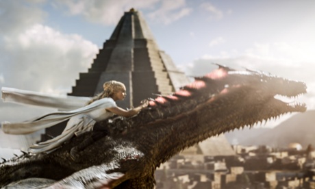 On the wings of a dragon… Daenerys makes her escape.